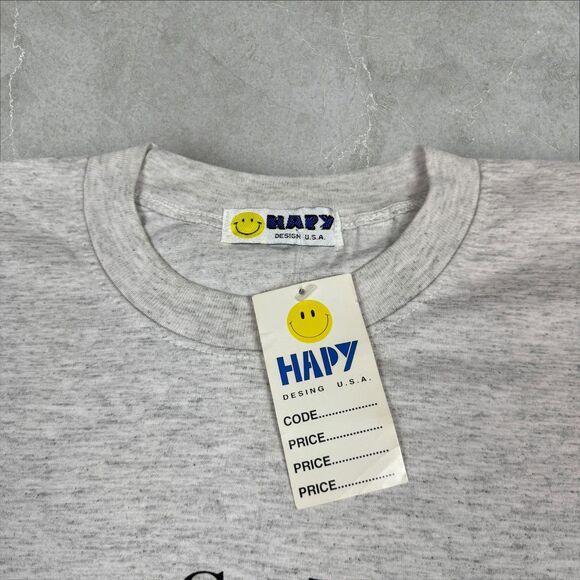 Vintage Hong Kong The Symbol of Coin Bauhina 1842-1997 China Grey Tee Shirt - L - Picture 3 of 6